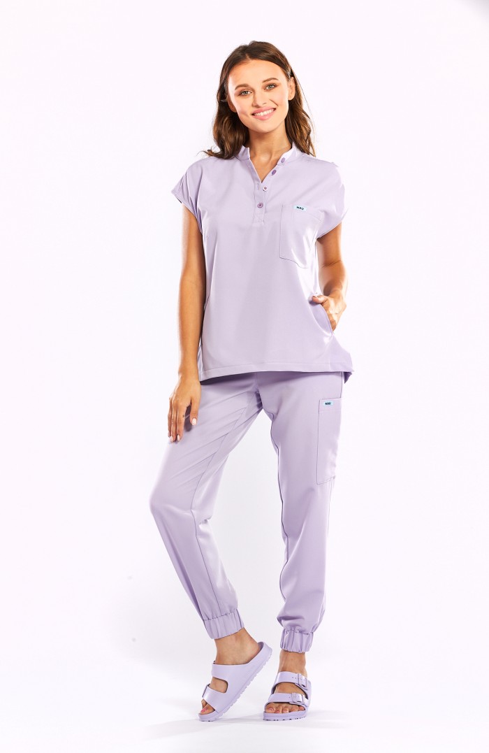 Bluza medyczna Costa - Lavender field