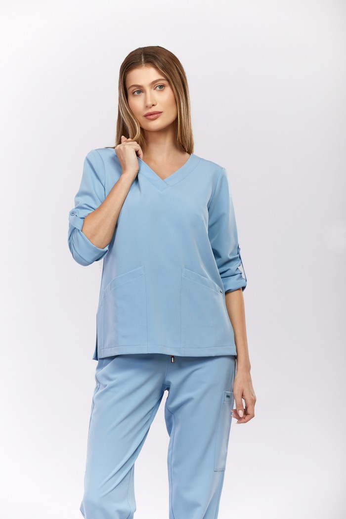 Bluza medyczna Palma - Azzurro