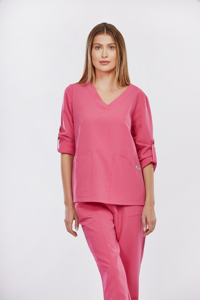 Bluza medyczna Palma - Lady in pink