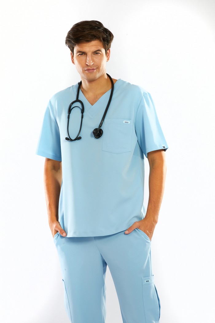 Bluza medyczna męska - Azzurro