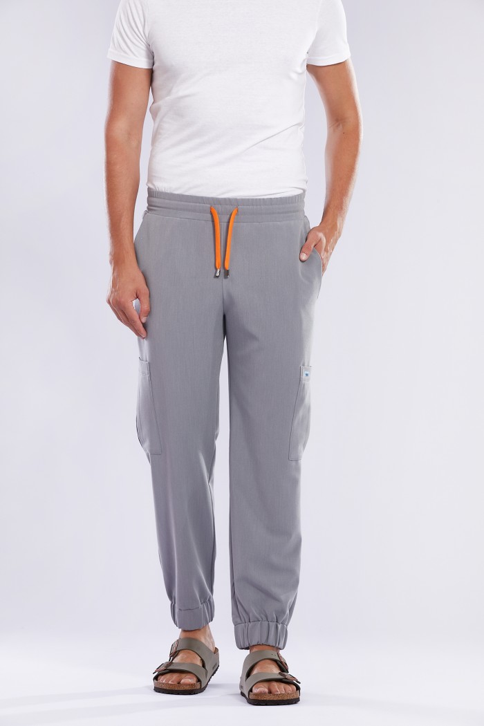 Spodnie medyczne męskie - Grey whisper