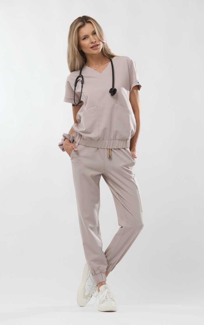 Bluza medyczna Vita - Frosted latte, Love